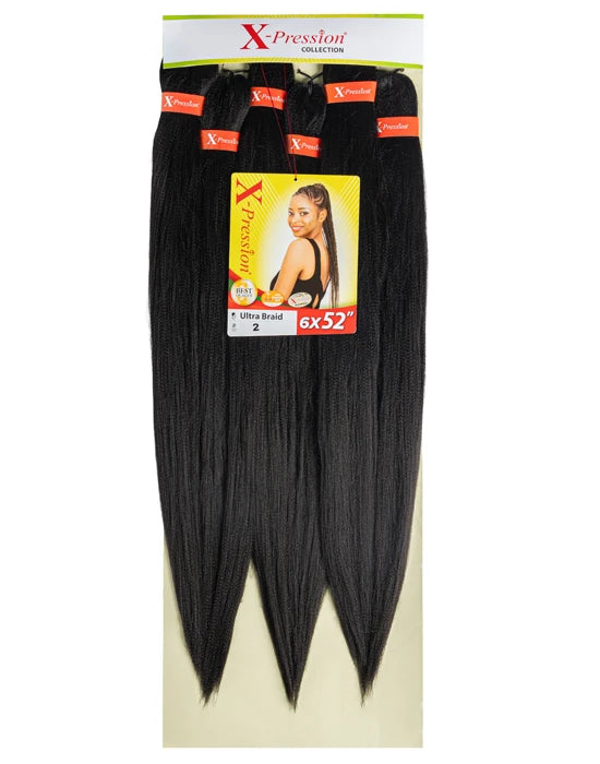 X-Pression - 6X Ultra Braid Pre-Stretched 52"