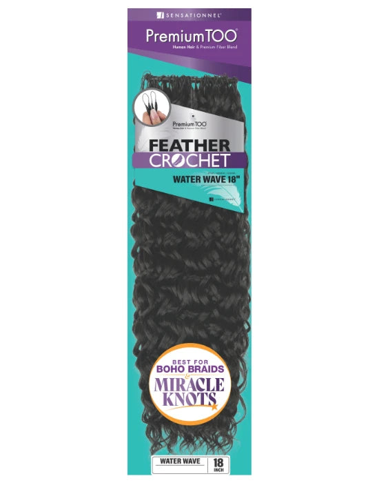 Premium Too Blend Feather Crochet Water Wave 18"