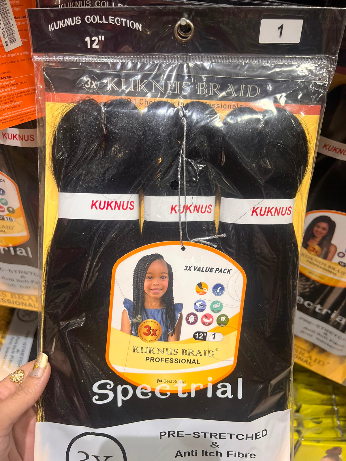 Kuknus 3x Prestretch Braid 12"