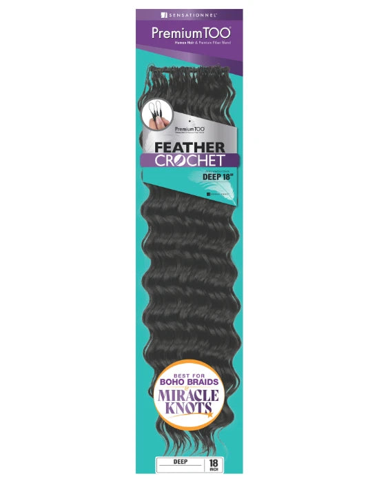 Premium Too Blend Feather Crochet Deep 18"