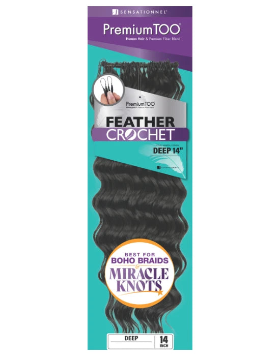Premium Too Blend Feather Crochet Deep 14"