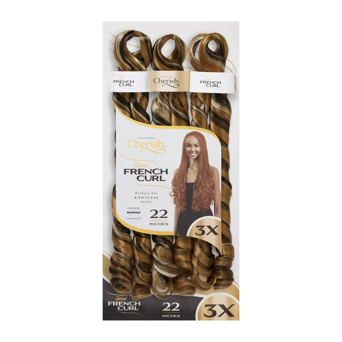 Cherish CB 3X PS French Curl 22"